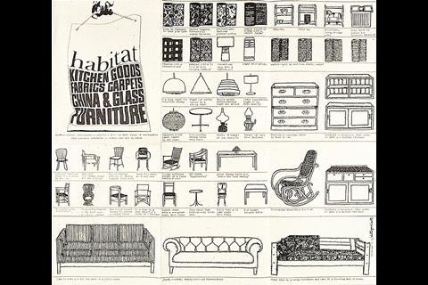 Habitat's first catalogue in 1966